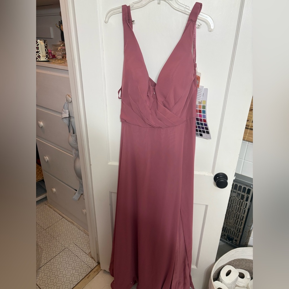 Elegant Dusty Rose Maxi Dress